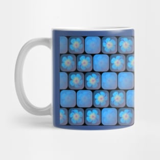 Hibiscus in blue gel Mug